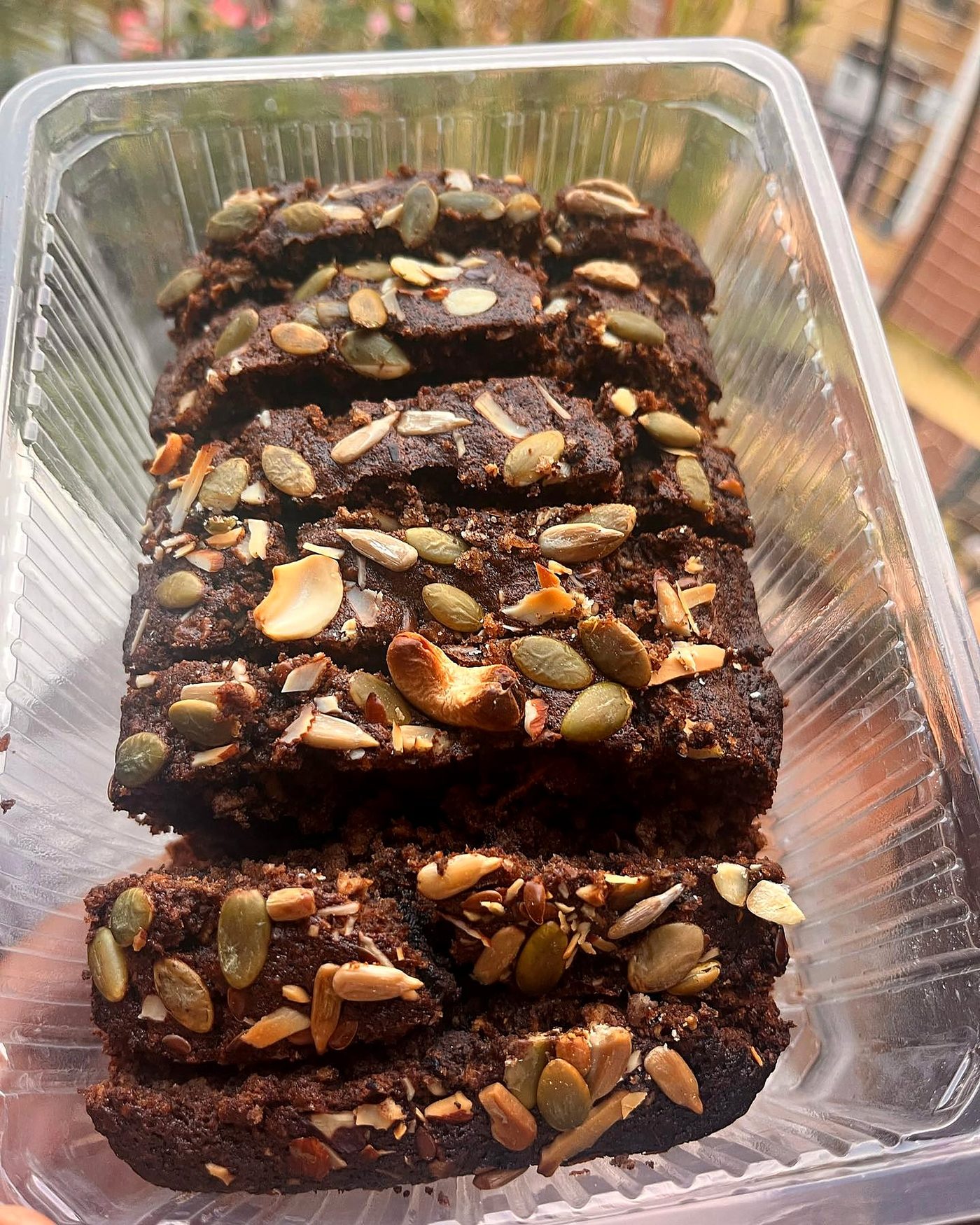 Nut topped brownie bars